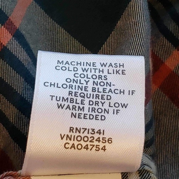 LL Bean Mens Button Down Shirt Blue Plaid Small Slim Fit Long Sleeve Lodge - Picture 9 of 10